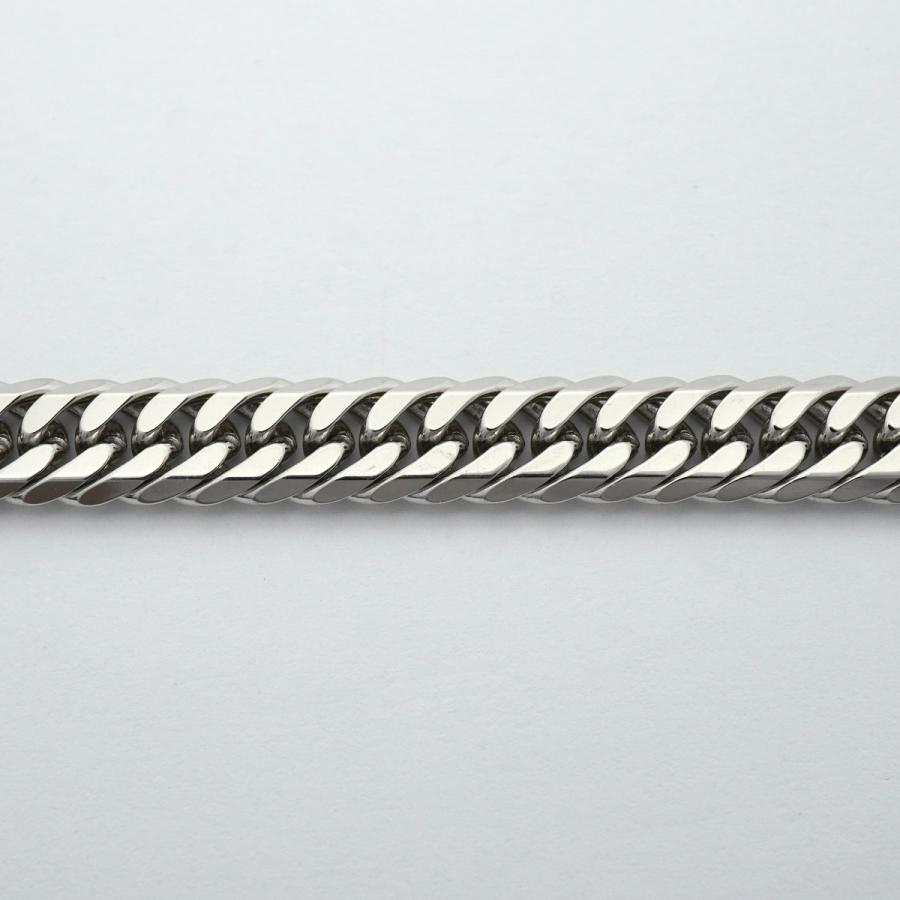 【6khd0041】喜平 ブレスレット Pt850 プラチナ 6面 ダブル 20.5cm 30.5g キヘイ【中古】メンズ レディース ユニセックス_1