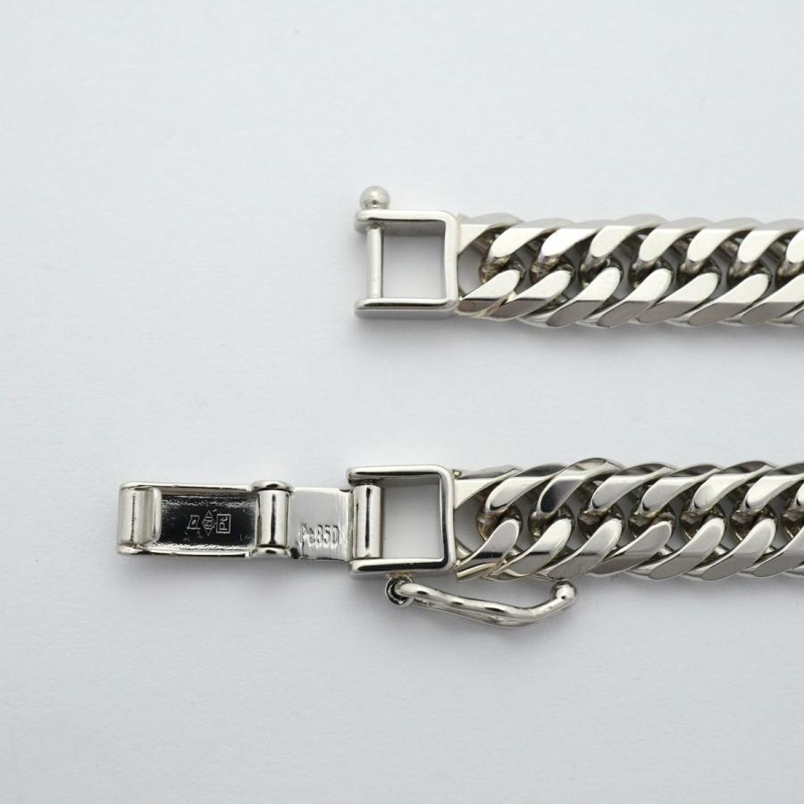 【6khd0041】喜平 ブレスレット Pt850 プラチナ 6面 ダブル 20.5cm 30.5g キヘイ【中古】メンズ レディース ユニセックス_4