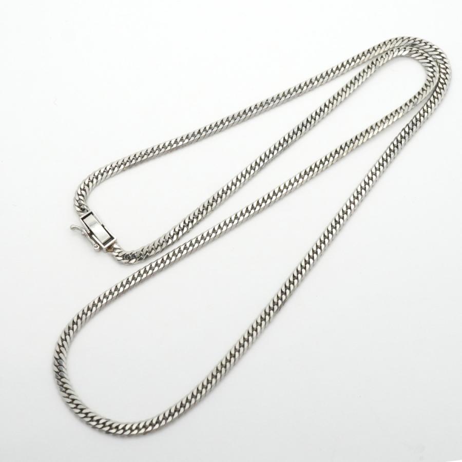 6khg0036】喜平 ネックレス Pt850 プラチナ 6面 ダブル 50.7cm 20.5g