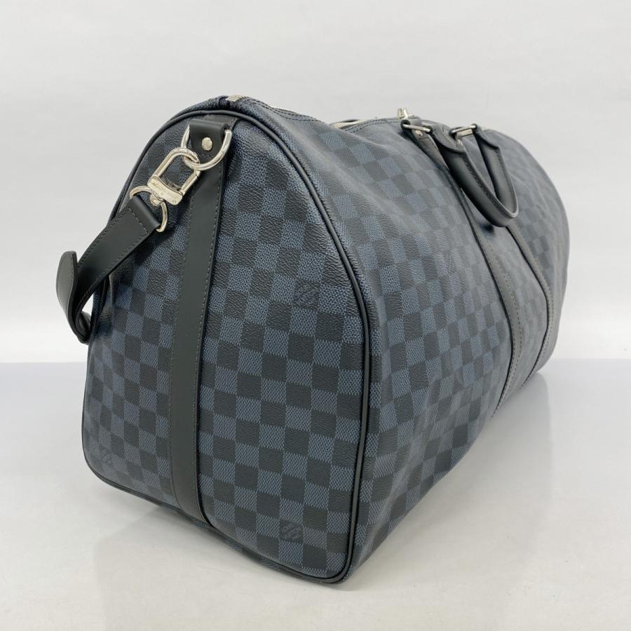 ルイ・ヴィトンブルーグレー ダミエパターン ボストンバッグ
