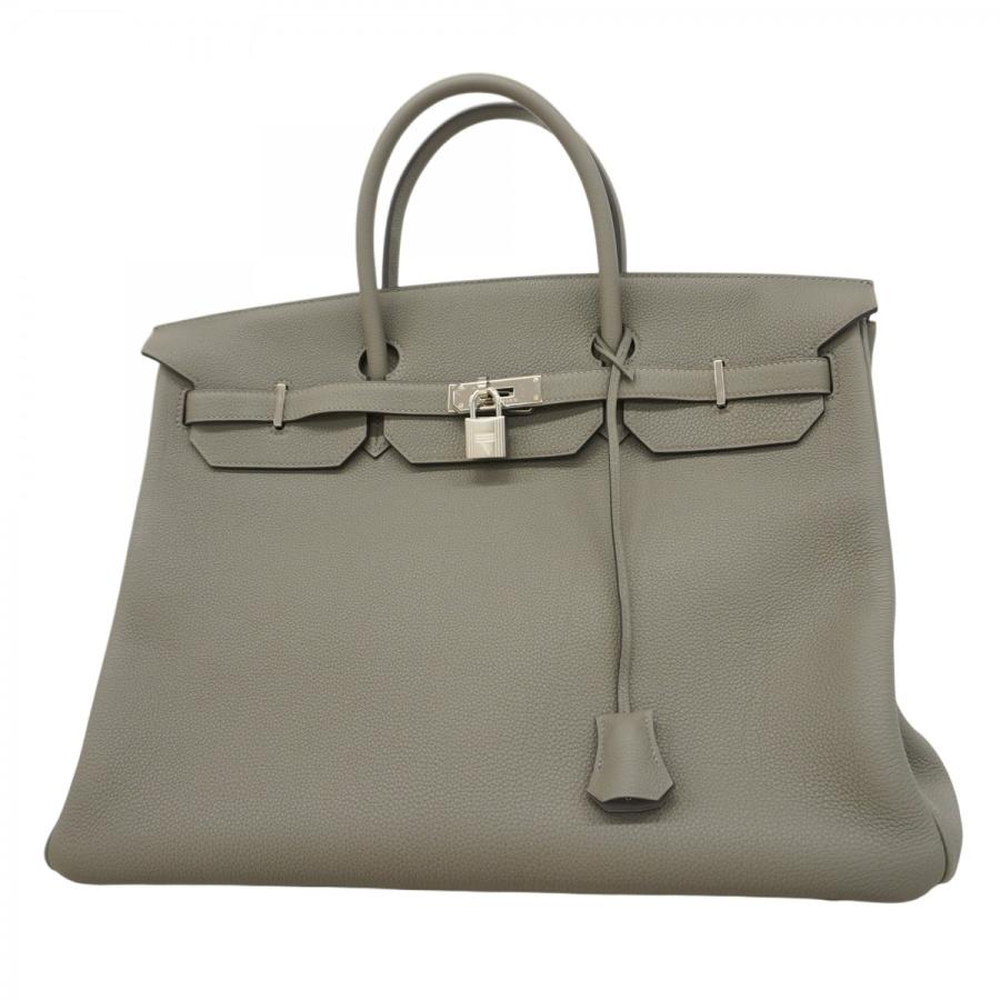★最終価格★SALE【5hc2291-g-h】エルメス ハンドバッグ バーキン40 トゴ グリメイヤー シルバー金具 B刻印【中古】レディース HERMES（エルメス） ☆最終価格☆SALE【5hc2291-g-h】エルメス