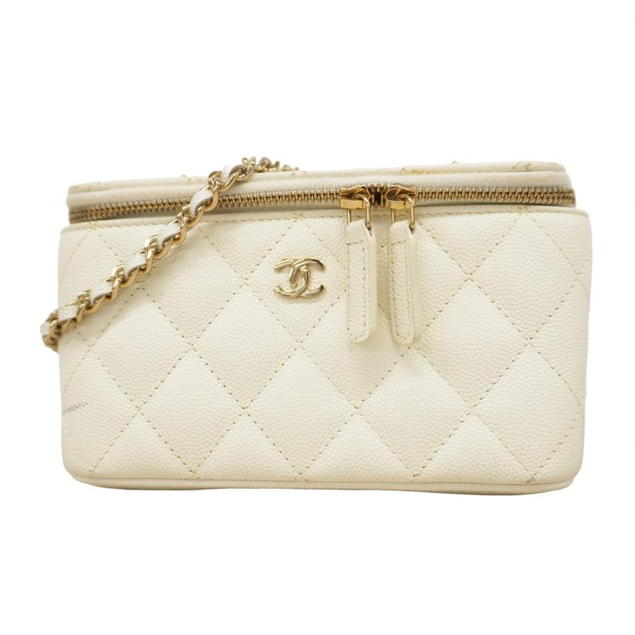 CHANEL 【5hc2915-h】シャネル バニティバッグ マトラッセ チェーン 