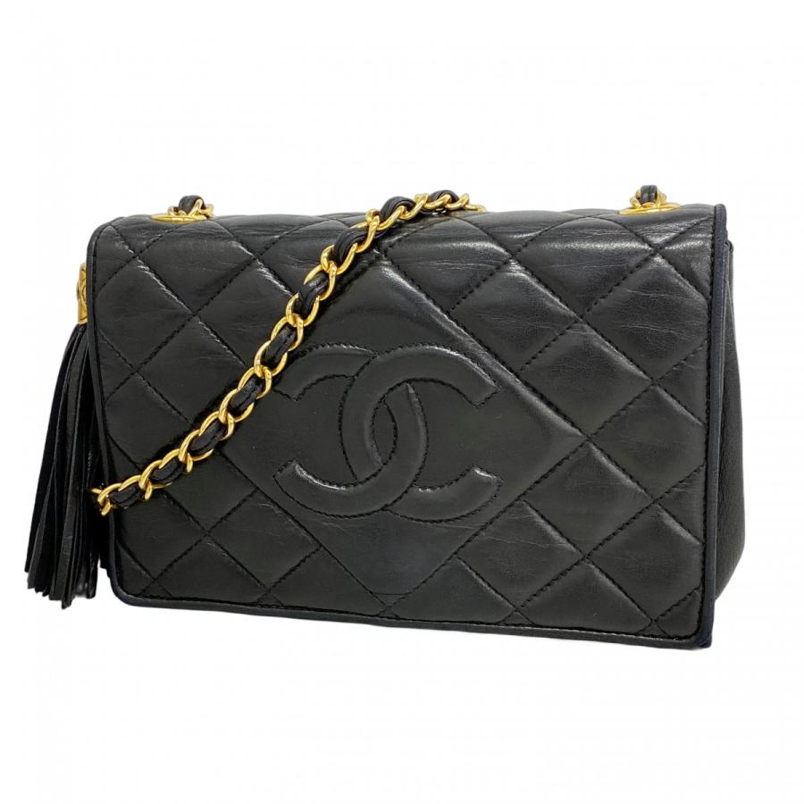 CHANEL 【5hd4048-h】シャネル ショルダーバッグ マトラッセ フリンジ 