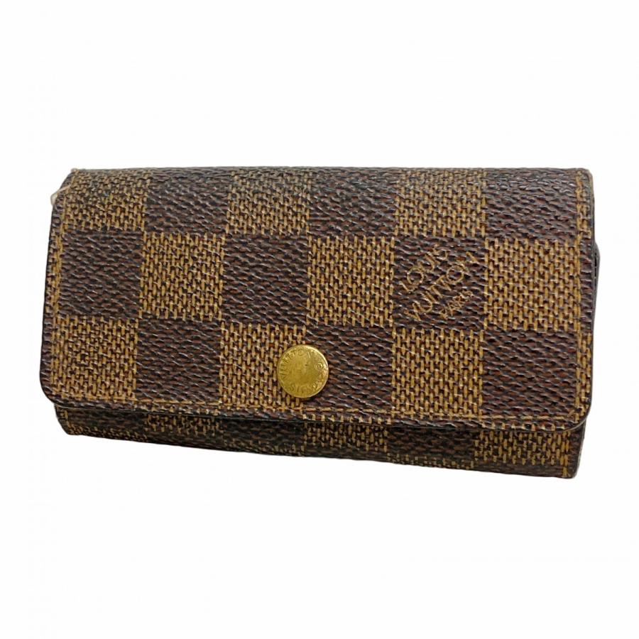 最終値下　ルイヴィトン　ダミエ エベヌ ミュルティクレ6 6連キーケース LOUIS VUITTON ☆SALE【5ia0396】ルイヴィトン キーケース