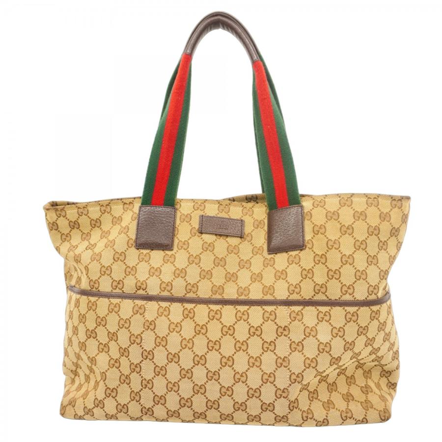 GUCCI 【5ib2017】グッチ トートバッグ GGキャンバス/シェリーライン 