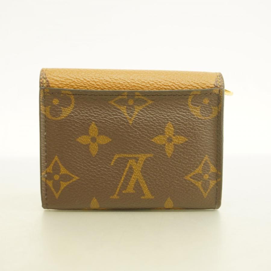 LOUIS VUITTON 三つ折り財布 モノグラム リバース ゾエ ブラウン