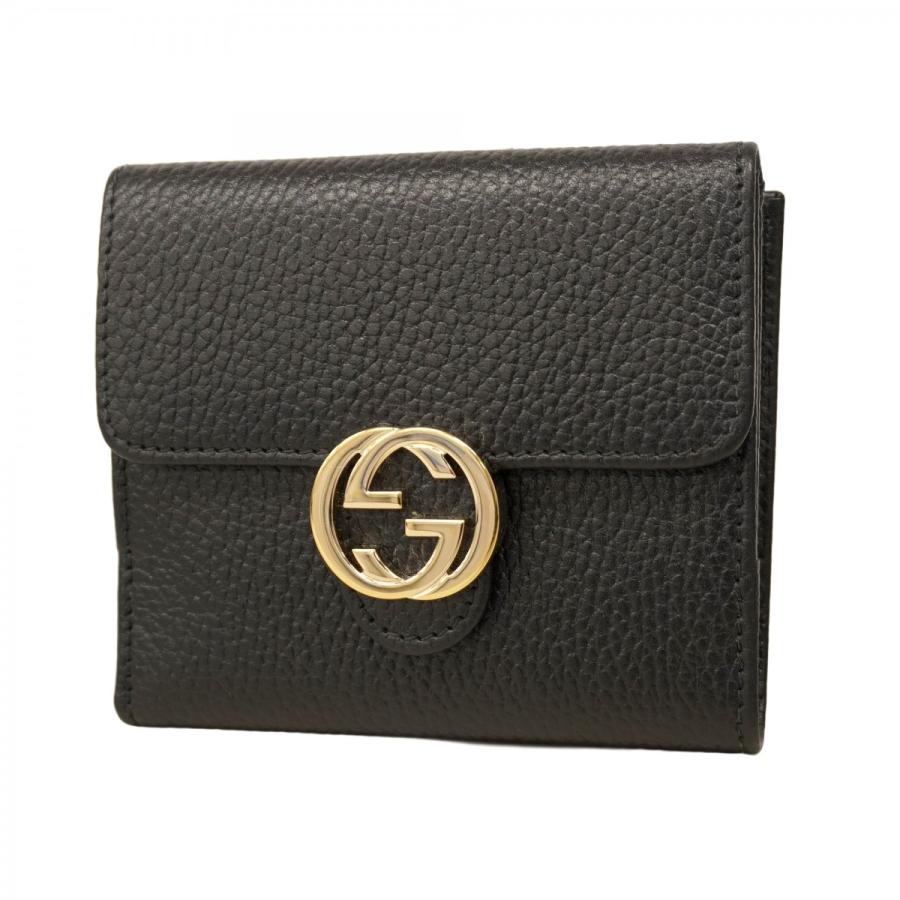GUCCI 【5id5545-h】グッチ 財布 インターロッキングG 615525 レザー  