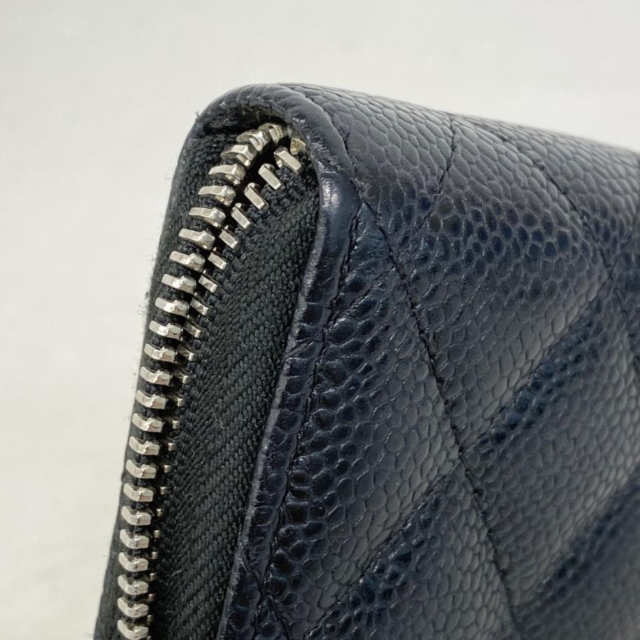 CHANEL 【5ma0382-h】シャネル コインケース マトラッセ キャビア  