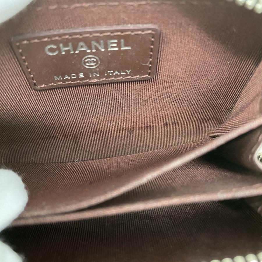 CHANEL 【5ma0382-h】シャネル コインケース マトラッセ キャビア  