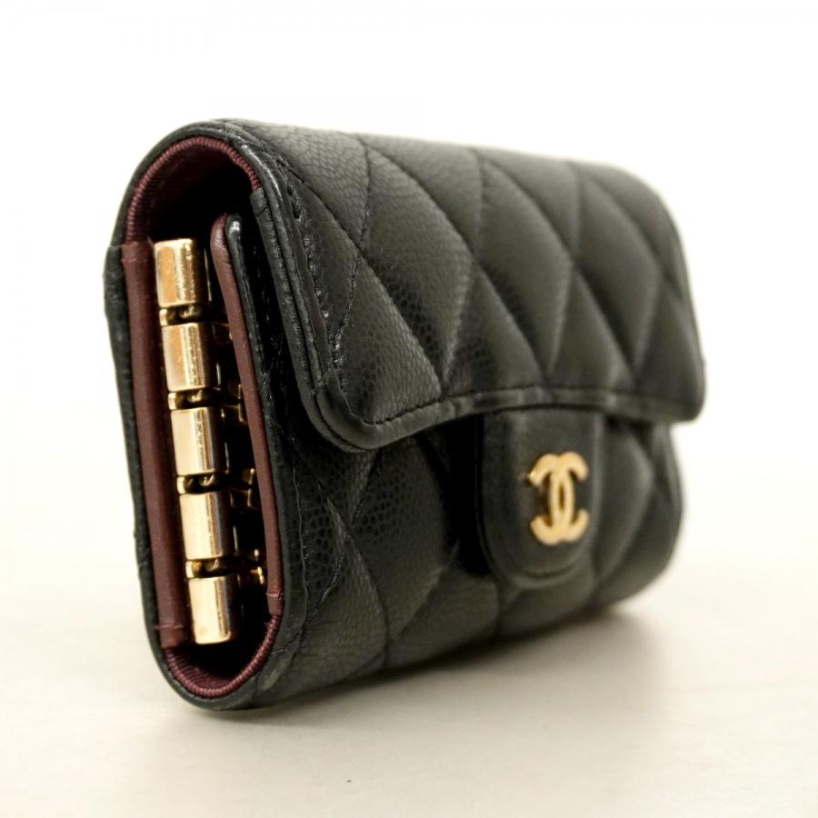 CHANEL シャネル キーケース キャビアスキン ブラック 【公式通販】