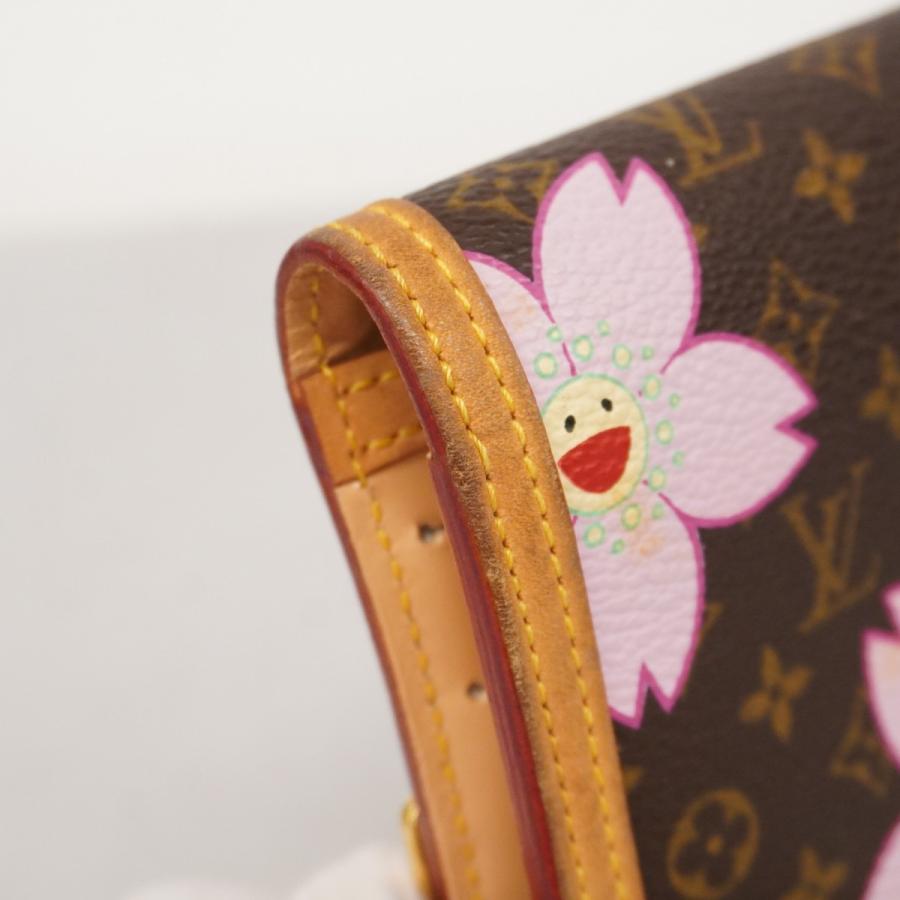 ルイヴィトン　モノグラム チェリー 長財布　希少　村上隆コラボ　お洒落　ブランド LOUIS VUITTON（ルイ・ヴィトン） 【5oe4894】ルイヴィトン 三つ折り長