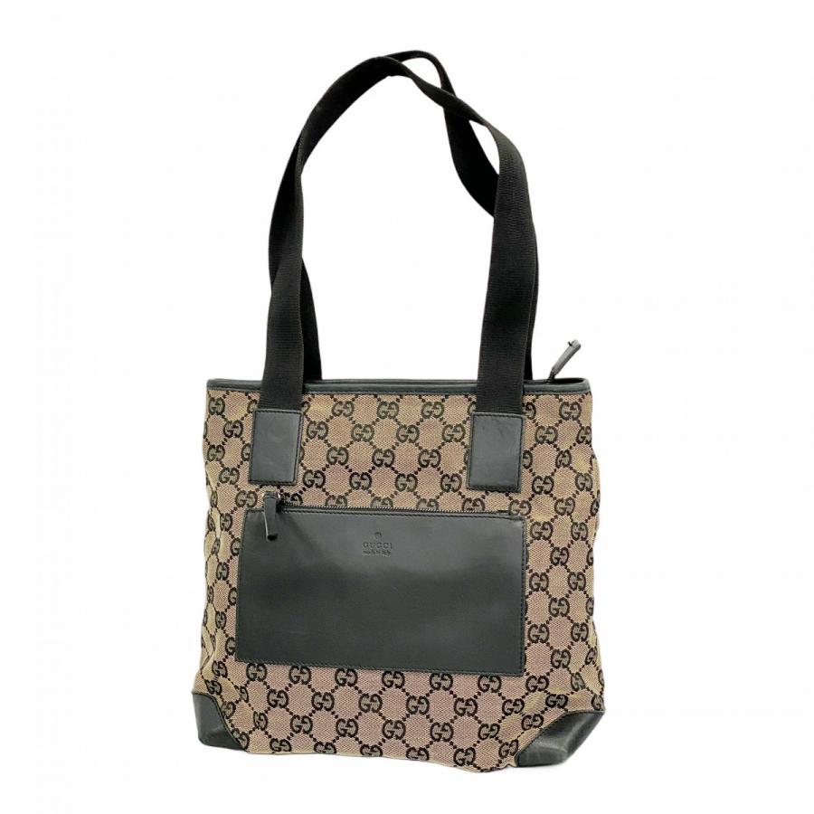 【5pa1211】グッチ トートバッグ GGキャンバス 019 0402 キャンバス ブラウン ベージュ シルバー金具【中古】レディース GUCCI（グッチ） 【5pa1211】グッチ トートバッグ GGキャンバス 019