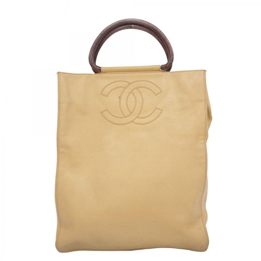 【5pb2803】シャネル ハンドバッグ キャビアスキン ベージュ ゴールド金具【中古】レディース CHANEL（シャネル） ☆最終価格【5pb2803】シャネル ハンドバッグ