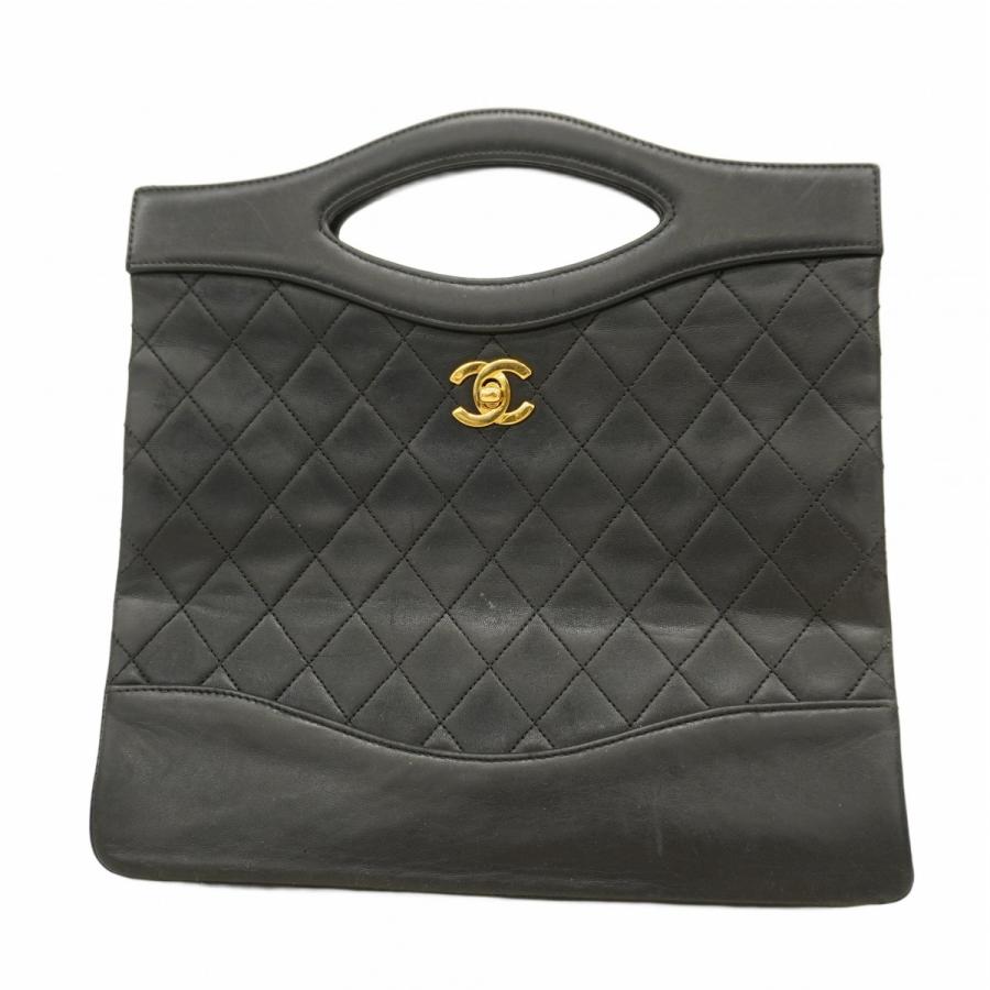 【5pb2889】シャネル ハンドバッグ マトラッセ ラムスキン ブラック ゴールド金具【中古】レディース CHANEL（シャネル） ☆最終価格【5pb2889】シャネル ハンドバッグ
