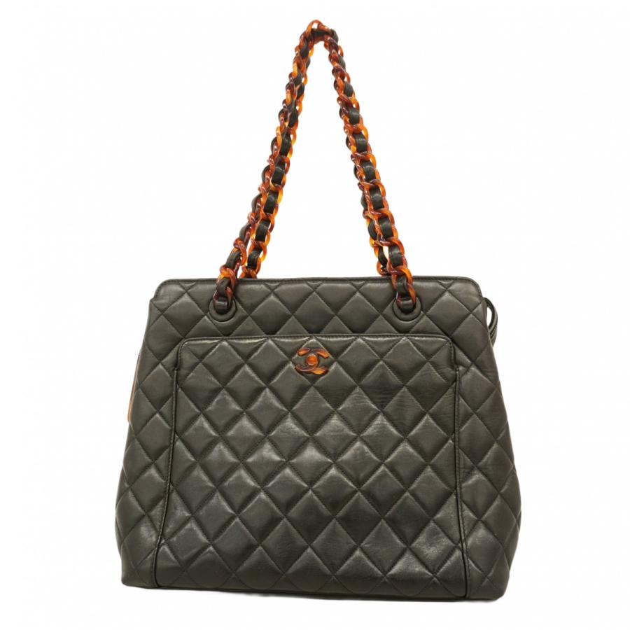 【5pb2888】シャネル トートバッグ マトラッセ ラムスキン ブラック【中古】レディース CHANEL（シャネル） ☆最終価格【5pb2888】シャネル トートバッグ