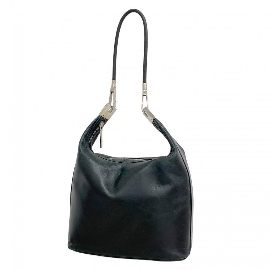 【5pb2745】グッチ ショルダーバッグ 001 3814 レザー ブラック シルバー金具【中古】レディース GUCCI（グッチ） ☆SALE【5pb2745】グッチ ショルダーバッグ 001 3814
