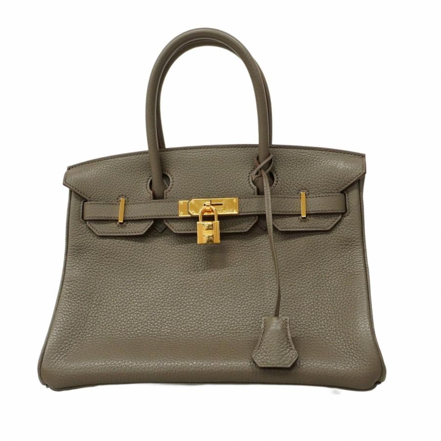 エルメス HERMES バーキン30 エタン ハンドバッグ バッグ トリヨンクレマンス トリヨンクレマンス レディース グレー系 【中古】 HERMES（エルメス） 【6ab0922】エルメス ハンドバッグ バーキン30