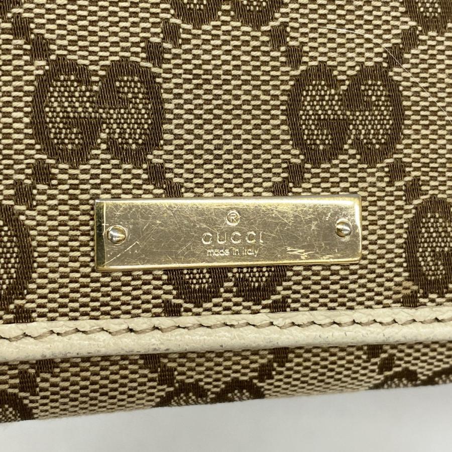 GUCCI GGキャンバス GG柄ゴールド金具 長財布 Wホック グッチ GUCCI 長財布 GGキャンバス Wホック レザー ゴールド金具 楽天