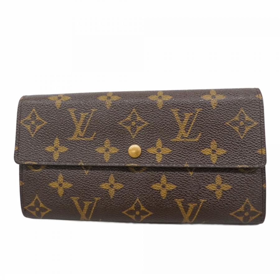 【美品】ルイヴィトン ポルトモネ・クレディ モノグラム M61725 長財布 LOUIS VUITTON（ルイ・ヴィトン） 【6ae6509】ルイヴィトン 長財布