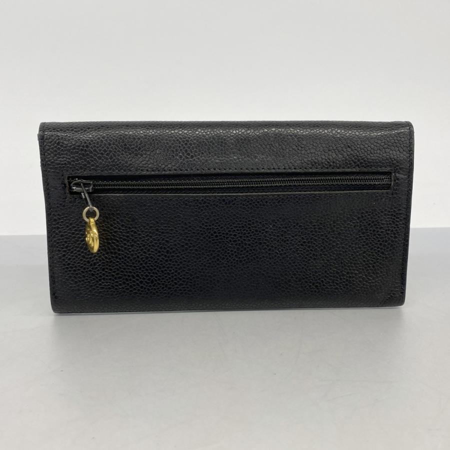 CHANEL（シャネル） 【6ba0297-k】シャネル 長札入れ キャビアスキン