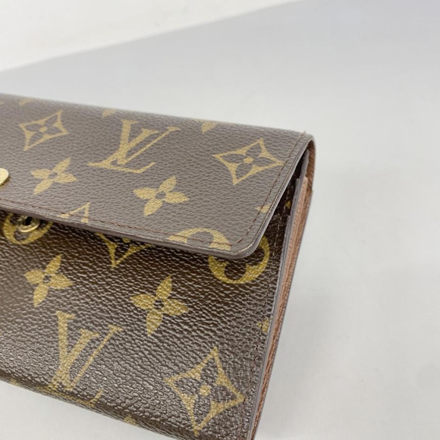 【中古】 ルイ・ヴィトン 長財布（かぶせ蓋） ポルトフォイユ・サラ M61734 モノグラム ブラウン 定番 二つ折り 小物 レディース 女性 LOUIS VUITTON ルイヴィトンポルトフォイユサラ 旧型 14145 ブラウン ユニセックス 長