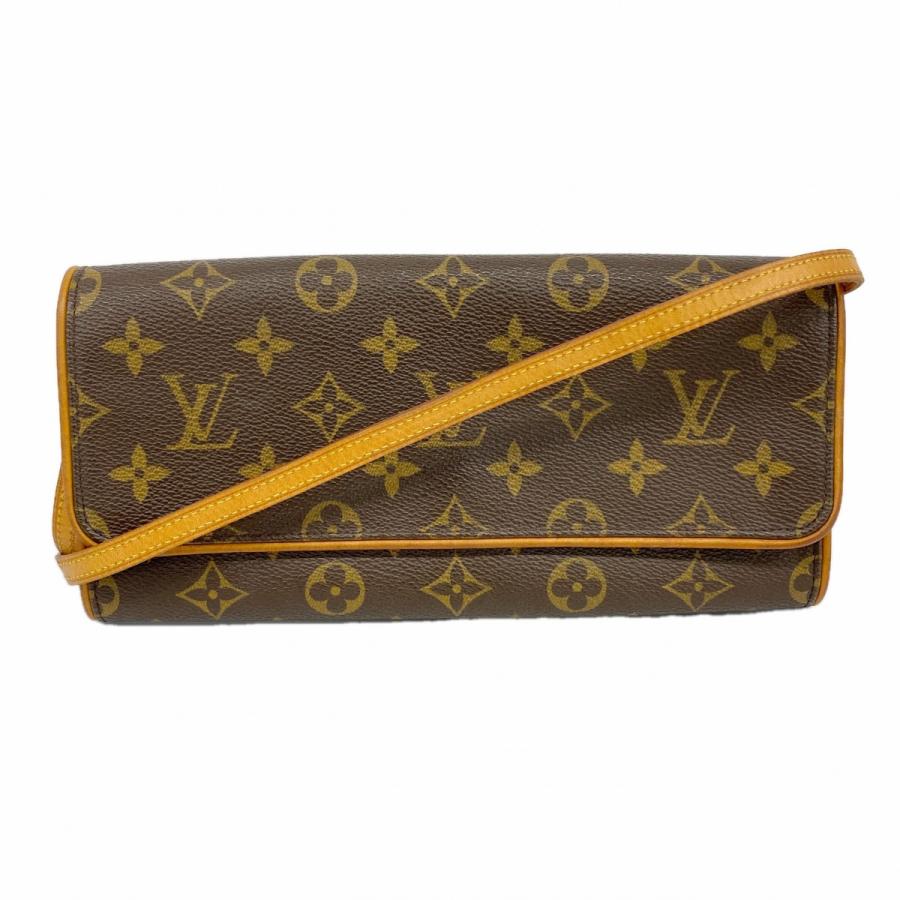 【6dd5180】ルイヴィトン ショルダーバッグ モノグラム ポシェットツインGM M51852 ブラウン【中古】レディース LOUIS VUITTON（ルイ・ヴィトン） 【6dd5180】ルイヴィトン ショルダー