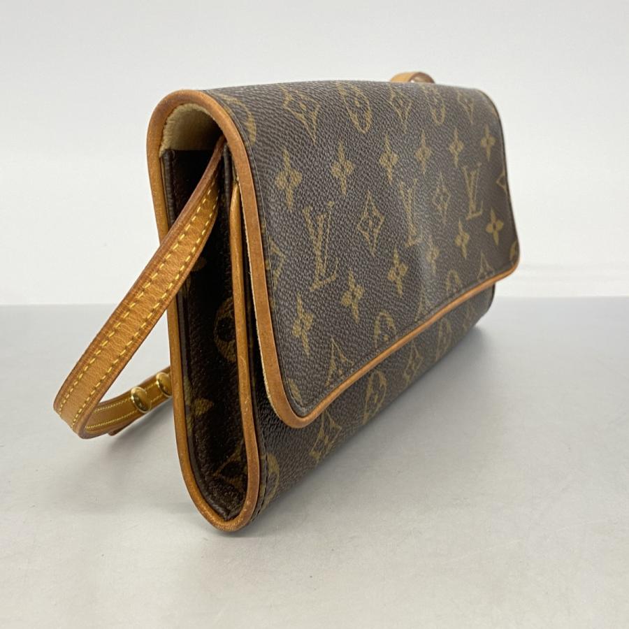 【6dd5180】ルイヴィトン ショルダーバッグ モノグラム ポシェットツインGM M51852 ブラウン【中古】レディース LOUIS VUITTON（ルイ・ヴィトン） 【6dd5180】ルイヴィトン ショルダー