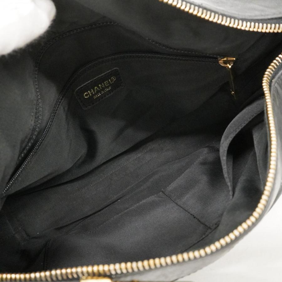 【6db1396-k】シャネル ショルダーバッグ チョコバー ラムスキン ブラック ゴールド金具【中古】レディース CHANEL（シャネル） 【6db1396-k】シャネル ショルダーバッグ チョコ