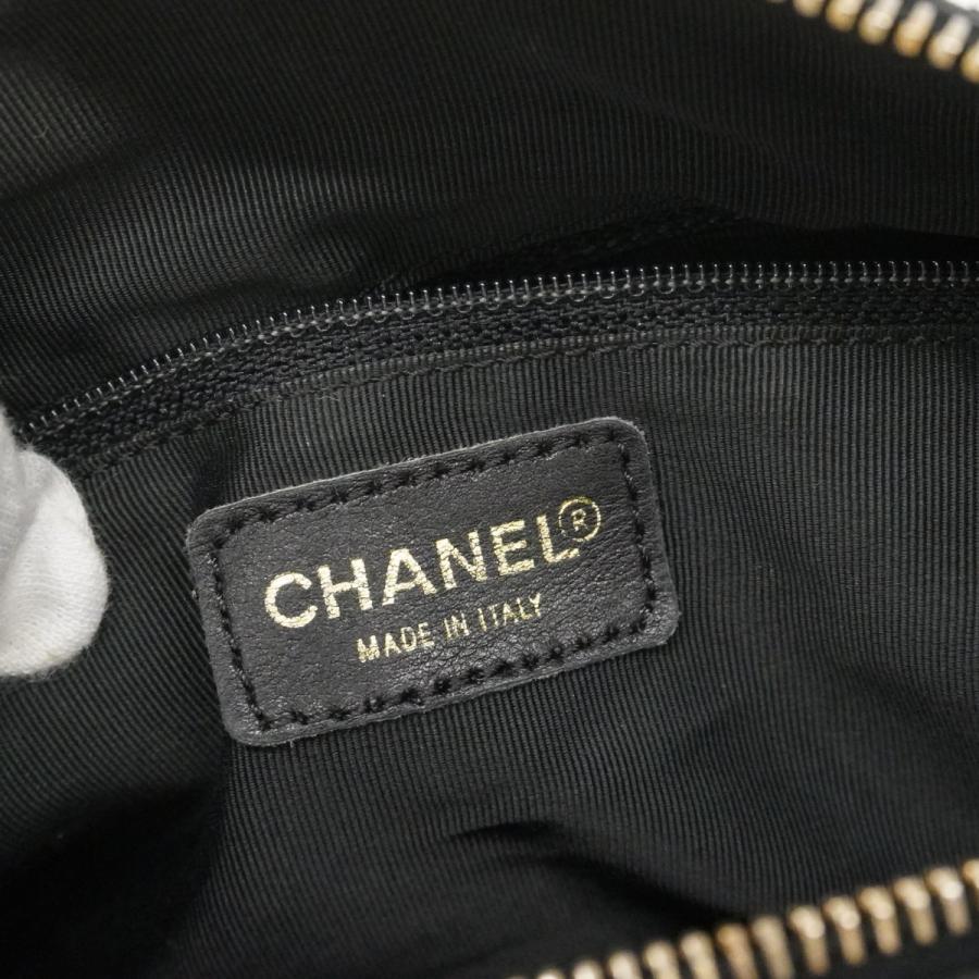【6db1396-k】シャネル ショルダーバッグ チョコバー ラムスキン ブラック ゴールド金具【中古】レディース CHANEL（シャネル） 【6db1396-k】シャネル ショルダーバッグ チョコ