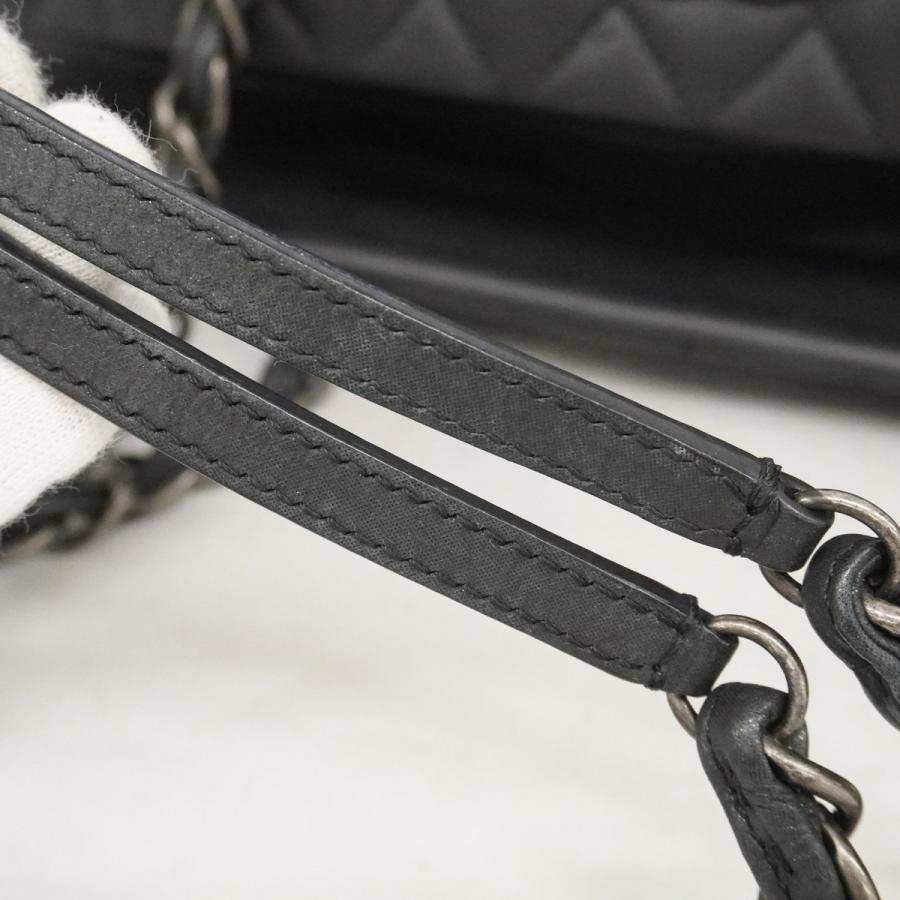 【6db1395-k】シャネル ショルダーバッグ マトラッセ チェーンショルダー ラムスキン ブラック シルバー金具【中古】レディース CHANEL（シャネル） 【6db1395-k】シャネル ショルダーバッグ
