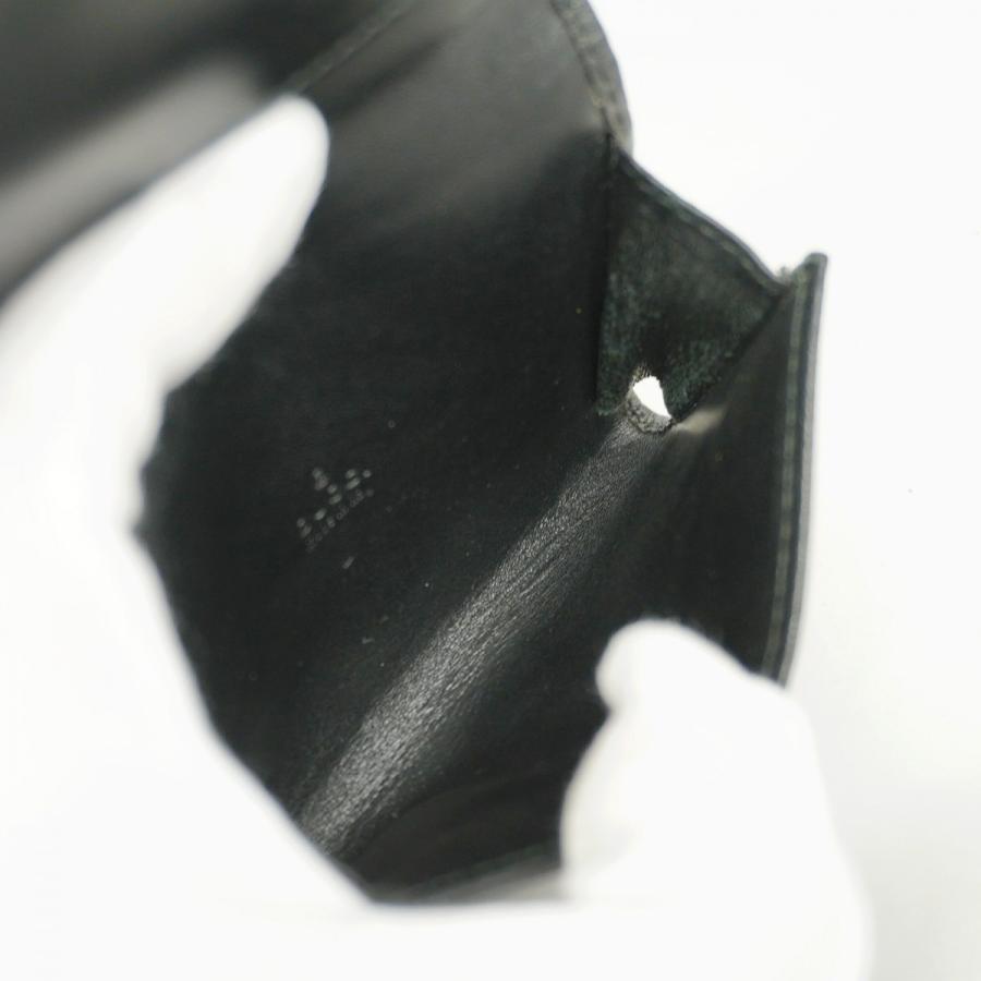 ★SALE【6db2117】グッチ 名刺入れ グッチシマ 120965 レザー ブラック シルバー金具【中古】レディース