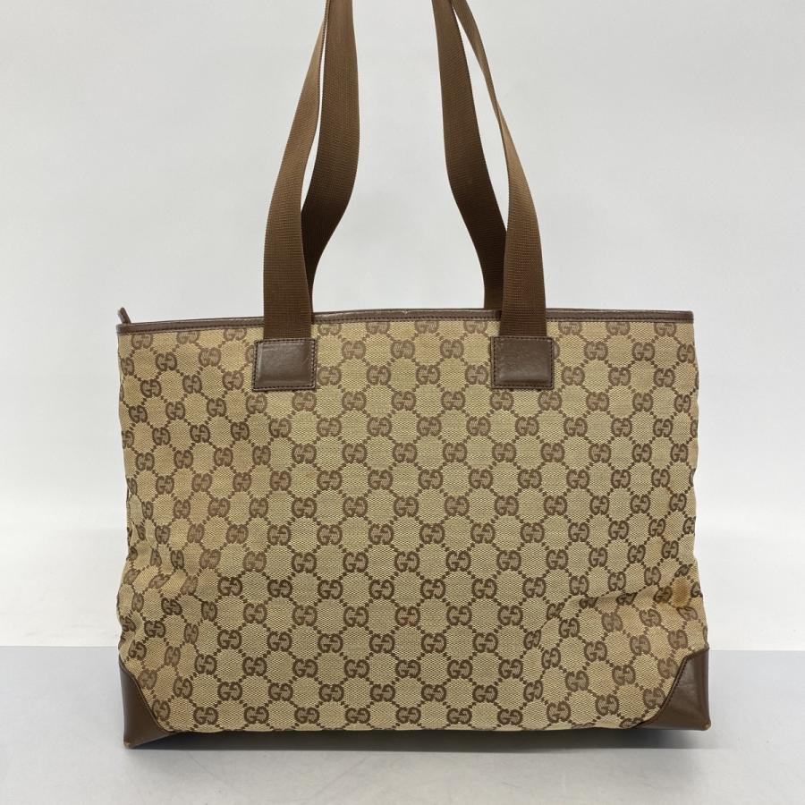 ★SALE【6db2118】グッチ トートバッグ GGキャンバス 019 0426 キャンバス ブラウン シルバー金具【中古】レディース_10