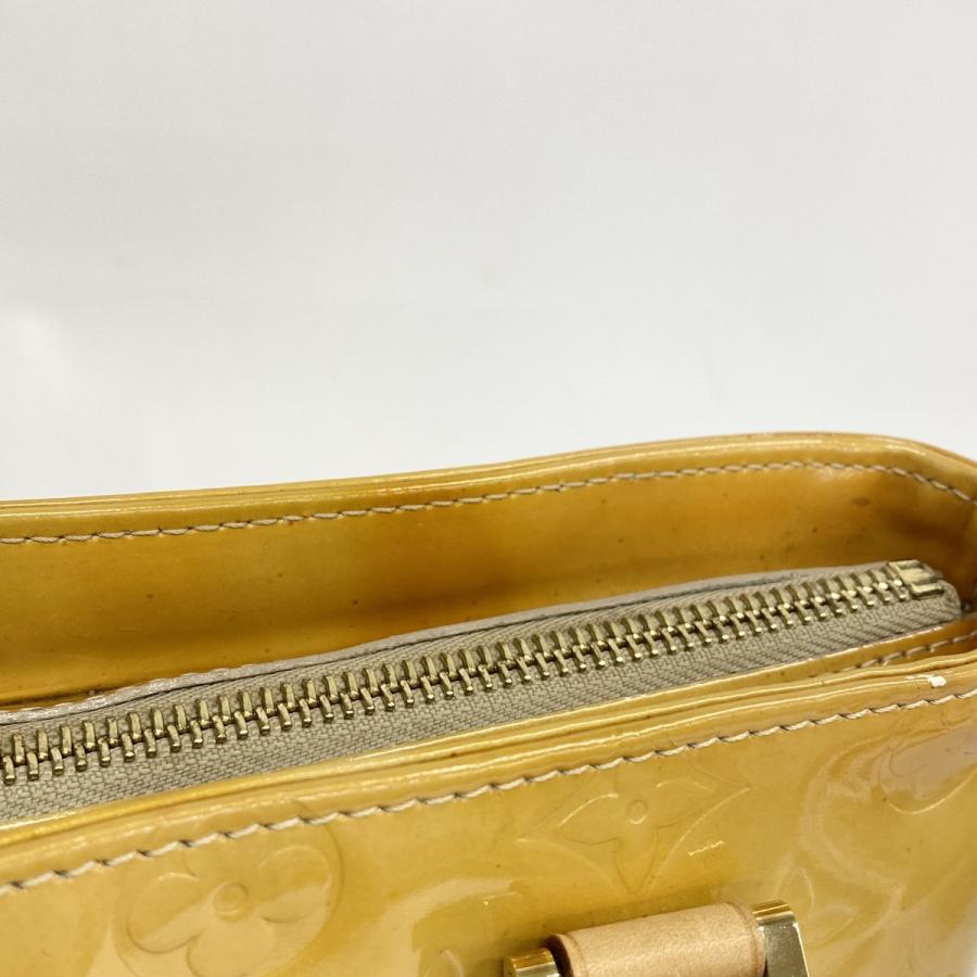 【6dc2723】ルイヴィトン トートバッグ ヴェルニ ヒューストン M91004 ベージュ【中古】レディース_9
