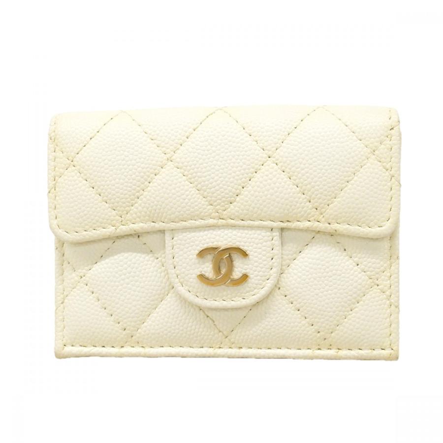 CHANEL（シャネル） 【6eb1289-k】シャネル 三つ折り財布 マトラッセ