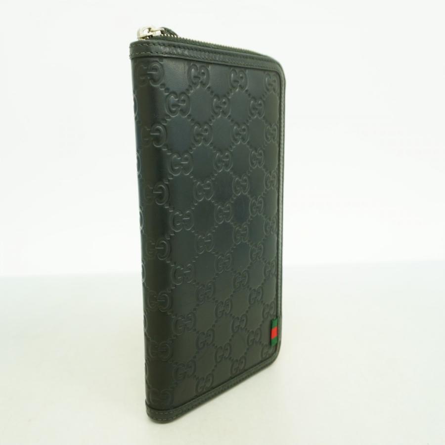 GUCCI 【5gd4975-h】グッチ 長財布 グッチシマ 295833 レザー ブラック  