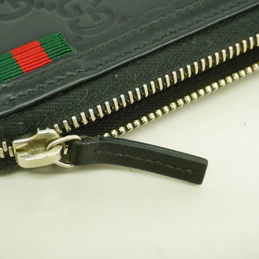 GUCCI 【5gd4975-h】グッチ 長財布 グッチシマ 295833 レザー ブラック  