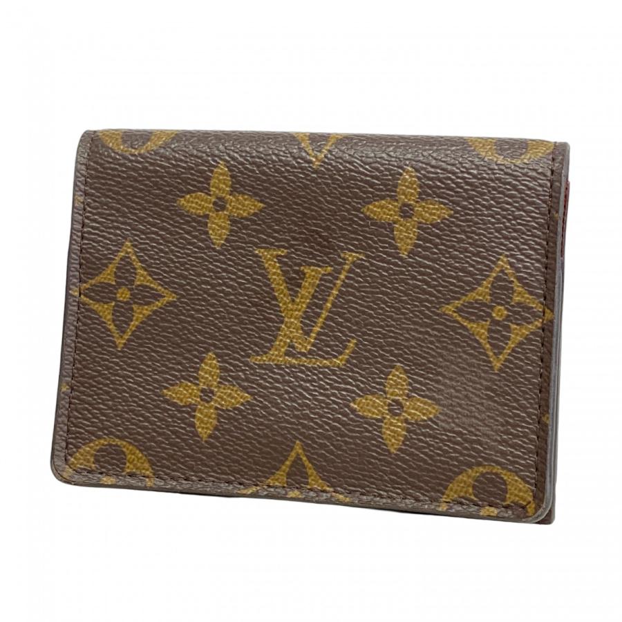 最終価格 ルイヴィトン　Louis Vuitton 名刺入れ ブラウン 中古・古着通販】LOUIS VUITTON (ルイ ヴィトン) 名刺入れ ブラウン