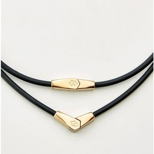 コラントツテ　Ｌサイズ　黒×金 ColanTotte コラントッテ 高級 磁気 ネックレス THEO series