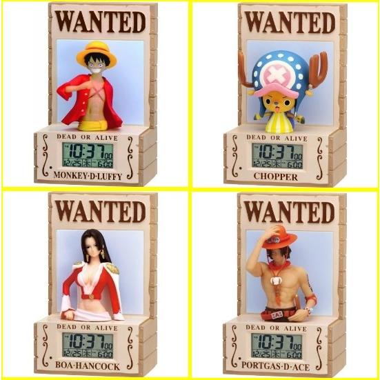 ワンピース ONE PIECE 3Dデジタル 目覚し時計 4点セット 新品未