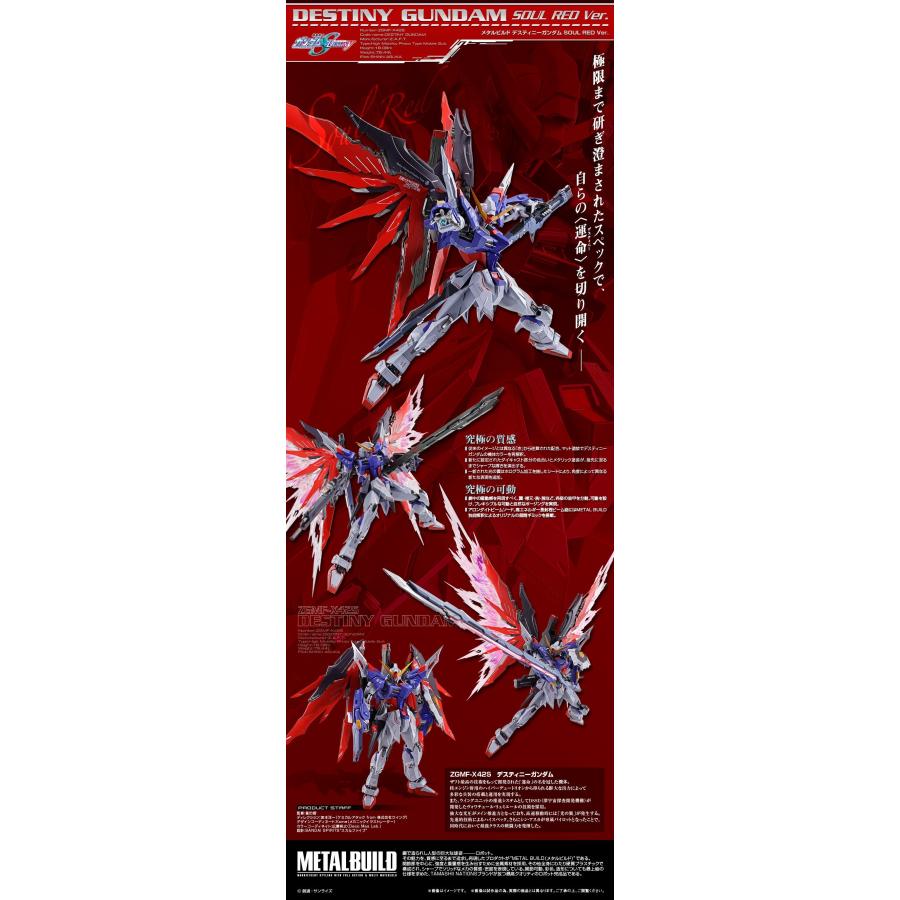 【輸送箱入り】METAL BUILD 機動戦士ガンダムSEED DESTINY デスティニーガンダム SOUL RED Ver. (TAMASHII NATION 2020、魂ウェブ商店限定)｜otakick-y｜02