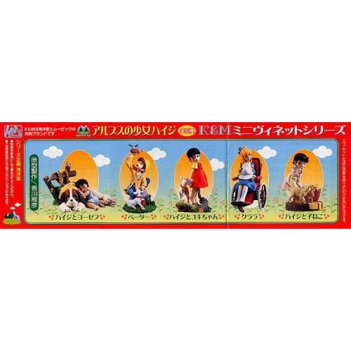 K＆Mミニヴィネットシリーズ アルプスの少女ハイジ フルカラー全5種