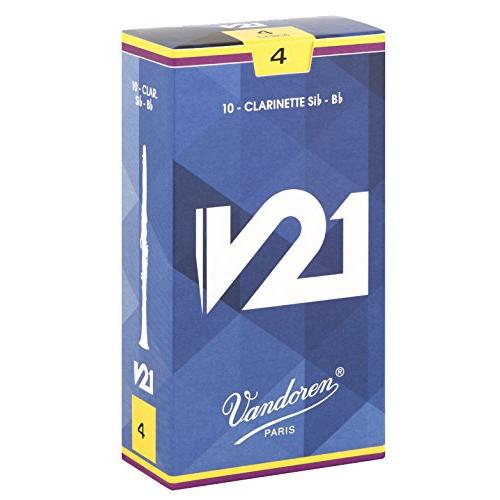 Vandoren V21 クラリネットリード 2.5 10枚入り４箱 バンドーレン B♭クラリネットリード V21 硬さ : 4 (10枚入り