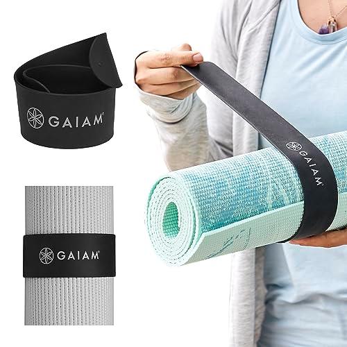 【新品・未開封】（マイロア）ヨガマット ストラップ付き Gaiam ヨガマットストラップスラップバンド ? マットをしっかりと巻い