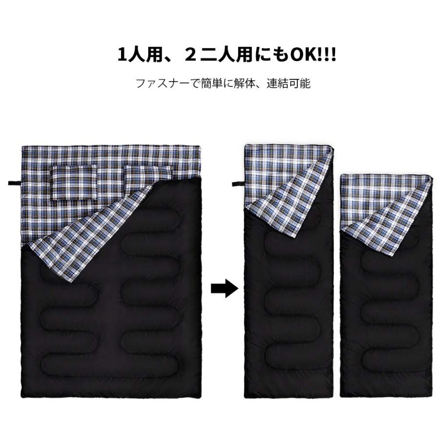 【数量限定】CANWAY 寝袋 2人用 防水シュラフ スリーピングバッグ 封筒型 CANWAY 寝袋 2人用 防水シュラフ スリーピングバッグ 封筒型