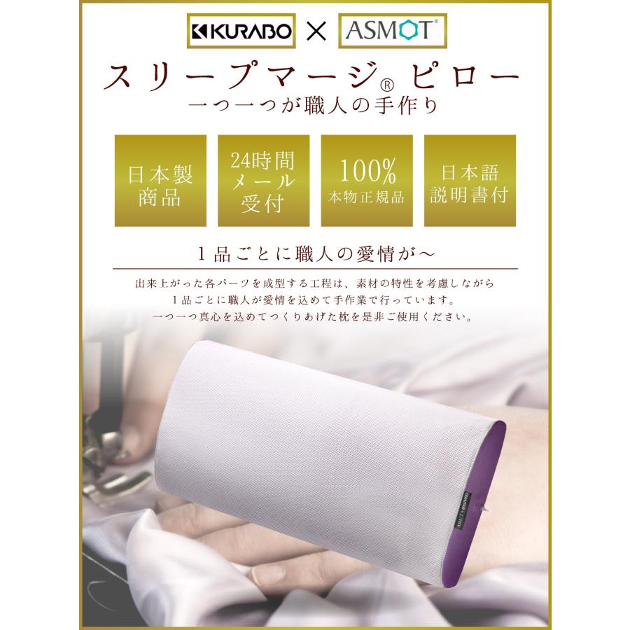 KURABOxASMOTコラボレーション 日本製 低反発 快眠 安眠枕 KURABOxASMOTコラボレーション 日本製 低反発 快眠 安眠枕