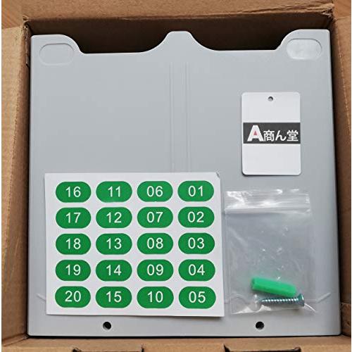 akindou 20名用 タイムカード ホルダー カードラック 便利に畳める