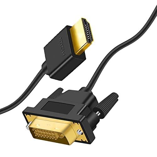 Twozoh 4K HDMI DVI 変換ケーブル 1M 双方向対応 変換 ケーブル 柔らか