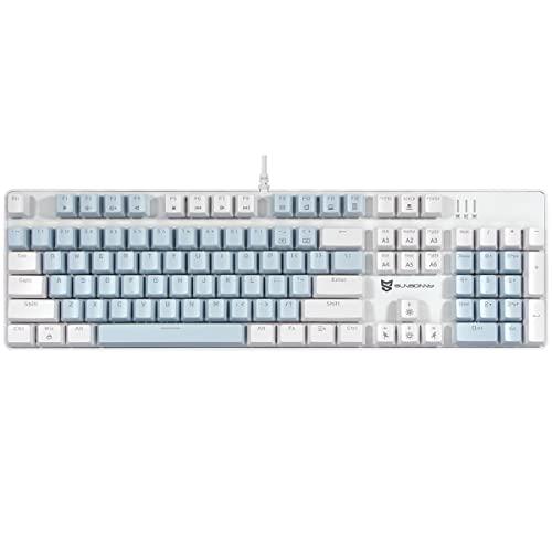 Merdia メカニカル式ゲーミングキーボード 全104キーボード USB 有線