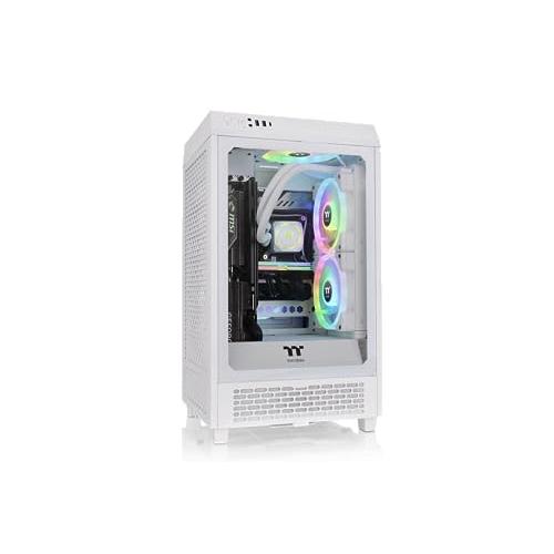 Thermaltake The Tower 200 Snow 大型グラフィックカード縦置き対応 