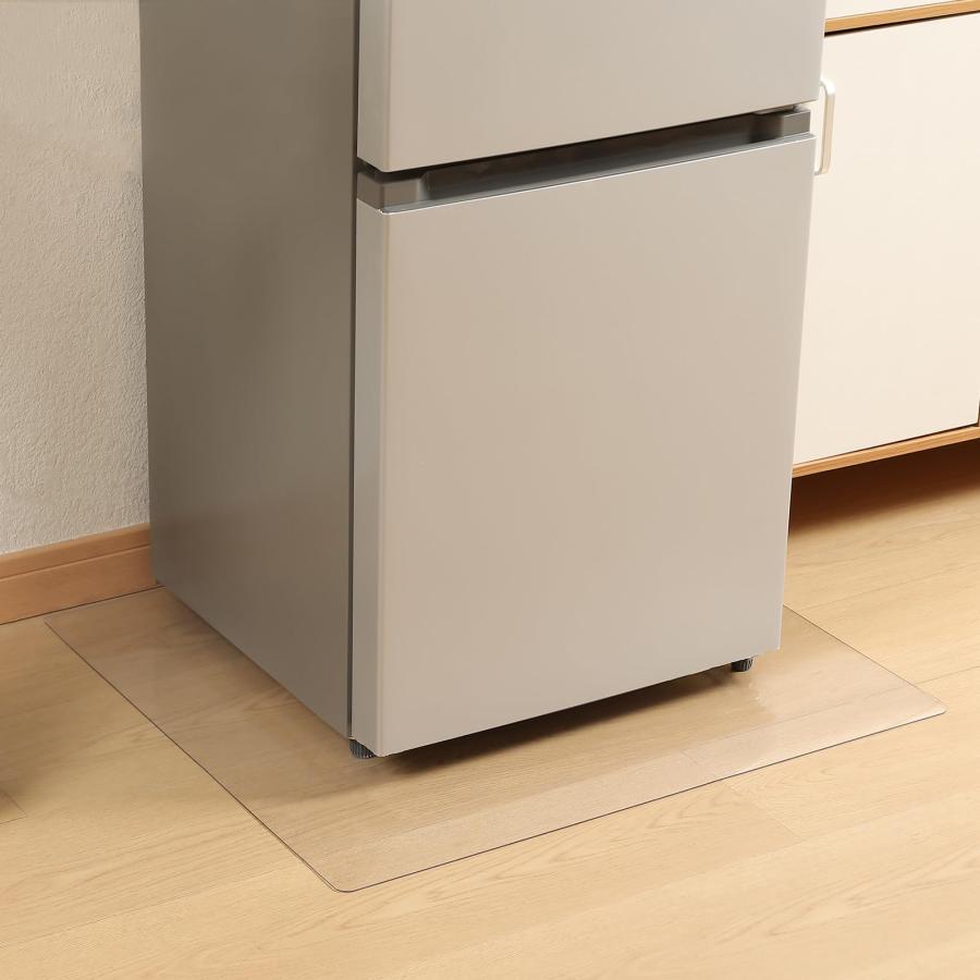XinGe 冷蔵庫 マット PVCキズ防止 凹み防止 床保護シート 65x70cm PVC